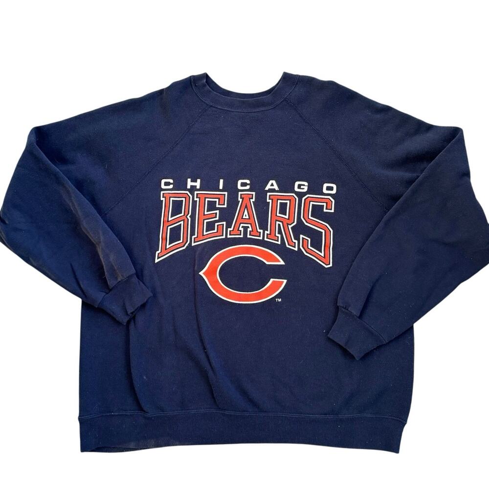 Vtg 1980s Chicago Bears Sweatshirt NFL Football Team Sports Athletic Artex Sz XL